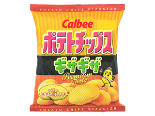 高評価 カルビー ポテトチップス ギザギザ コク深いチキンコンソメ 袋60g 製造終了 のクチコミ 評価 カロリー情報 もぐナビ