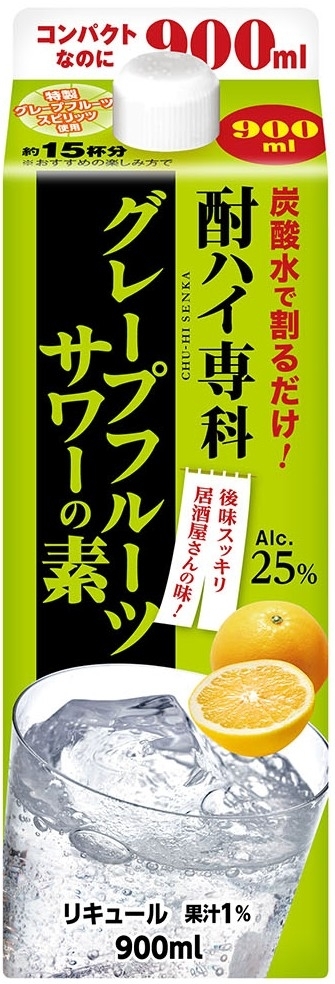 T-ポイント5倍】 合同 酎ハイ専科グレープフルーツサワーの素1.8Lパック×2ケース 全12本 fucoa.cl